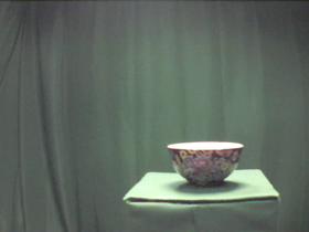 Empty Ceramic Floral Bowl